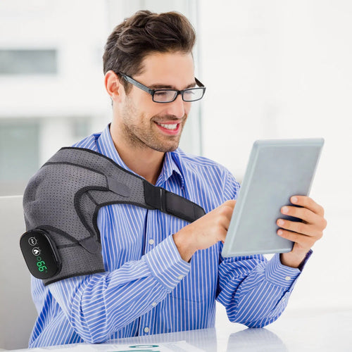 Heated Shoulder Massager in Grey
